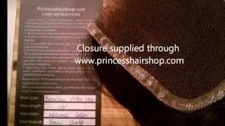Princess Hair Shop: Brazilian Virgin Natural Curl Lace Closure