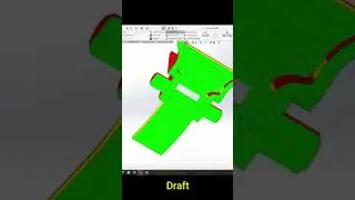 Draft Angle Part 1 - DFM, SolidWorks #injectionmolding #tutorial #DraftAnalysis #howto #solidworks