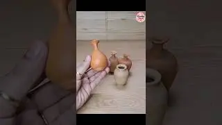Miniature terracotta pots decoration idea