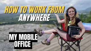 Can I work from the top of a mountain?!  | Using a Portable Battery to Work (VANLIFE REMOTE WORKING)