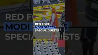 PM Modi Meets Special Guests After Independence Day Speech At Red Fort