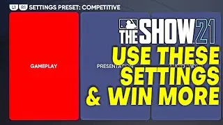 BEST Settings for MLB The Show 21 to win more games!