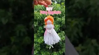 Cute DIY ✨🩷 Fairy Doll keychain making #shorts #art #craft #diy #dollmaking #keychain #handmade