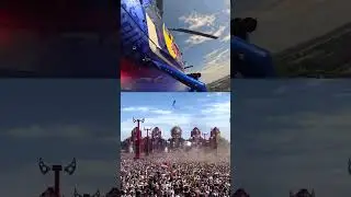 The @redbull helicopter was leading the @defqon1 power hour 🤯 . . . #defqon #defqon1