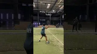 The forehand volley 🔥