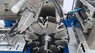 automatic overwrapping machine for packaging small condom boxes | آلة تعبئة علب الواقي الذكري