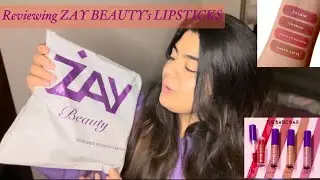 Trying ZAY BEAUTY - Pakistani Makeup Brands - Lip Pashminas - Mod Skot Lipstick- REVIEW TIME