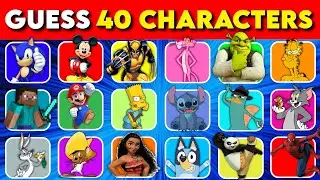 Guess Cartoon Characters 🌟 Easy to Impossible Quiz 💪 Can You Name Them All? 🤔 | Fun Challenge🔥