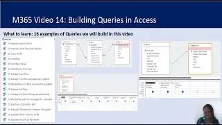 MS365 Video14: Building/Creating Queries in Access