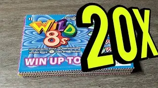 LOWBOY SESSION🤑 $1 WILD 8'S - ARIZONA LOTTERY SCRATCH OFF TICKETS