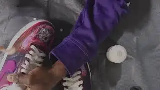 Snow Fall! Custom &ldquo;Pattern Princess&rdquo; Sneakers