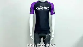 Customized Colors Short Sleeve Men Loose Fit Bjj Unisex Recycled Rash Guard