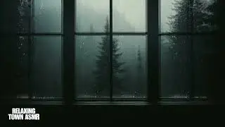 Pencere Önünde Hafif Fırtına 🌧️ Rahat Uyku ve Stres Azaltma İçin Sakin Yağmur Ambiyansı