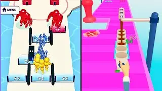 Mob Control vs Coffee Run 3D vs Hand Evolution Runner | Satisfying Run Mobile Games