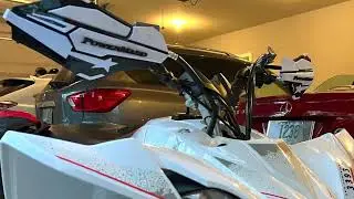 HAND GUARD AND PARKING BRAKE ADAPTER INSTALL YAMAHA YFZ450R