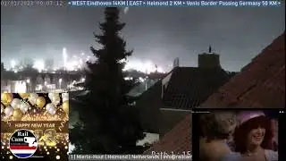 RailCam Netherlands: 20 minutes of New Years fireworks, 2023.01.01