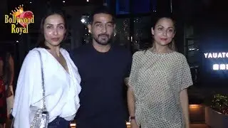Malaika Arora & Amrita With Husband Shakeel Ladak Dine Out At Yauatcha
