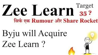 zee learn limited | Zee Learn Share Latest News | Zee Learn Share Fall | Zee Learn Share Target |