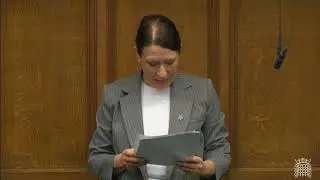 Debbie Abrahams MP presents her Standards Bill to parliament.