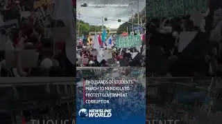 STUDENTS FROM DIFFERENT UNIVERSITIES FLOOD MENDIOLA IN MASSIVE PROTEST VS. GOVERNMENT CORRUPTION