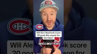 Will Montreal Canadiens Alex Newhook score 20 goals this season?