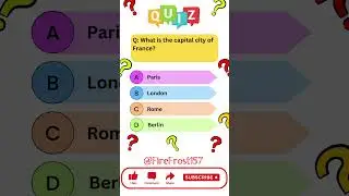 Quiz Time | General knowledge #riddles #challenge #gk #answerit #generalknowledge #france