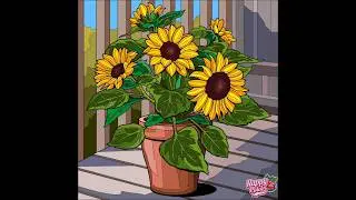 Happy Colours 🎨 flower 🌺 pot | #happycolor #painting #gaming #shorts