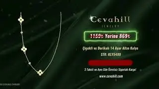 &Ccedil;i&ccedil;ek fig&uuml;rl&uuml; altın kolye modeli 2022