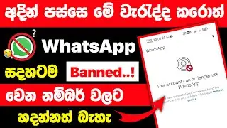 Get Your WhatsApp Number Unbanned - Complete Sinhala Guide!