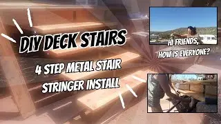 I bought Amazon Metal Stair Stringers / Install / DIY Stairs / A Day in the Life /Off Grid Homestead