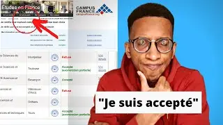 Comment remplir la partie je suis accepté ? faire le choix définitif. Campus France Elhadji Ibrahima