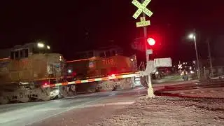 UP 7118 Coal Train East, S. 6th St. Railroad Crossing, Missouri Valley IA