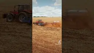 Back to work in the red Aussie soil #dirt #tractor #truck #farm #farming #drone #australia