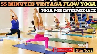 55 min Vinyasa flow yoga for intermediate | Star Yoga | #viral  #trending #yogavietnam #yogaindia