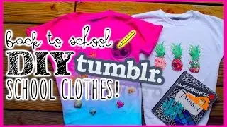 Back to School DIY Ideas: Tumblr inspired shirts