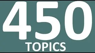 450 ENGLISH TOPICS for English Conversation. Learn English Speaking Practice