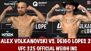 UFC 325 Official Weigh Ins: Alexander Volkanovski & Diego Lopes 2