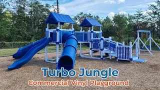 Turbo Jungle Commercial Vinyl Playground | Amish Direct Playsets