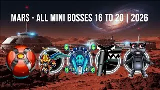Mars Mini Bosses 16 to 20 in 2026 | Galaxy Attack Space Shooter | World Bosses