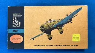 Ruch 1960s PZL P.23 Polish Vintage Model Aircraft Kit Review Unoxing