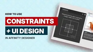 How to use Constraints + UI Design in Affinity designer