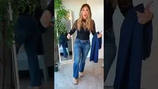 Halara dropped a straight leg low rise assymetric Jean and I&rsquo;m obsessed!! #halarajeans #lowrisejeans