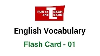 English Vocabulary Flash Card - 01