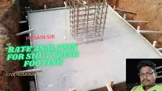 Quantity Survey and Rate Analysis Shuttering (Plywood Formwork) for Footing ( Excel Sheet) Part - 1