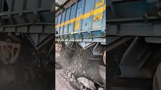 Rail Wagons Unload #unloading #chp #thermalpowerplant