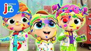 Colorful Bubble Party Song 🫧 Little Angel | Netflix Jr