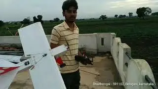 Rc airplane made from coroplast sheets