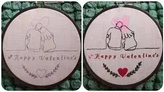 Satisfying Video || Valentine's gift idea ❤️| Creative hoop art video - Let's Explore