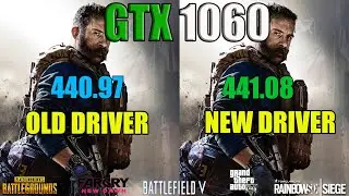 NVIDIA Old Driver 440.97 vs NEW Driver 441.08 On GTX 1060 6GB Test in 5 Games