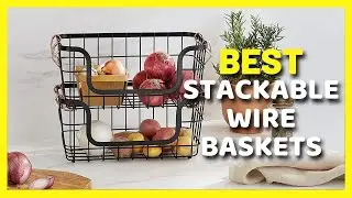 Best Stackable Wire Baskets On Amazon |Kitchen Organizer |Basket Stand For Fruit & Vegetable Storage